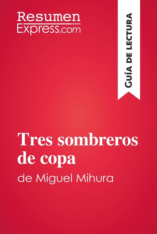ebook cover of Tres sombreros de copa de Miguel Mihura (Guía de lectura), by Resumenexpress