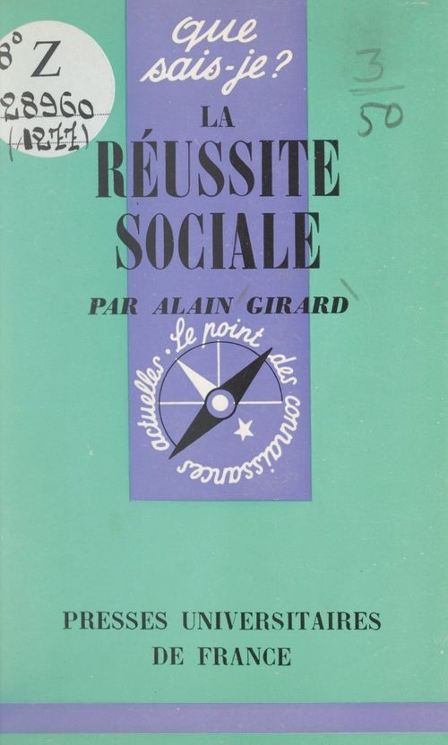 ebook cover of La réussite sociale, by Alain Girard