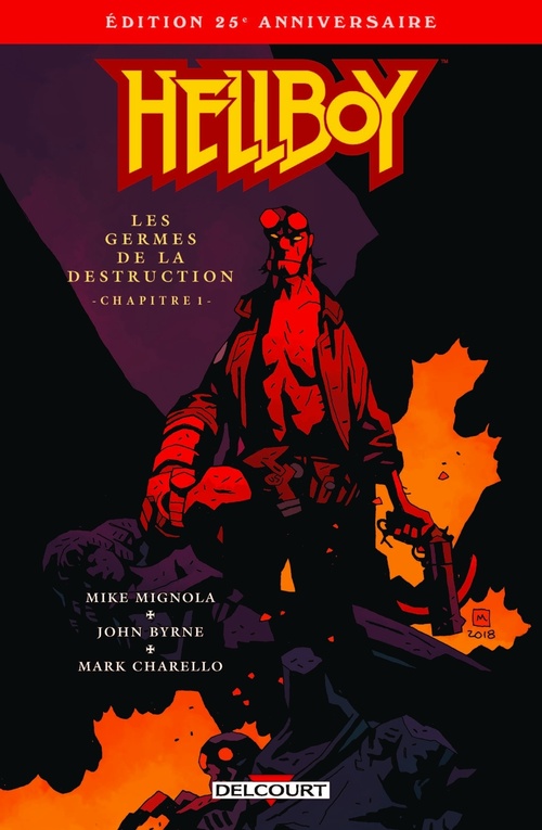 Couverture ebook de Hellboy T01 Chapitre 1 - gratuit - Edition 25ème anniversaire, de Mike Mignola