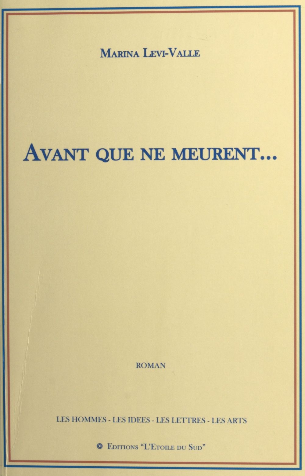 ebook cover of Avant que ne meurent..., by Marina Levi-Valle