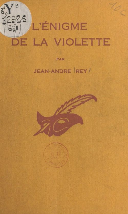 ebook cover of L'énigme de la violette, by Jean-Andre Rey
