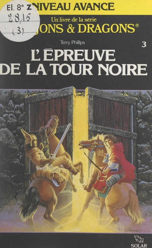 ebook cover of L'épreuve de la tour noire, by Terry Phillips