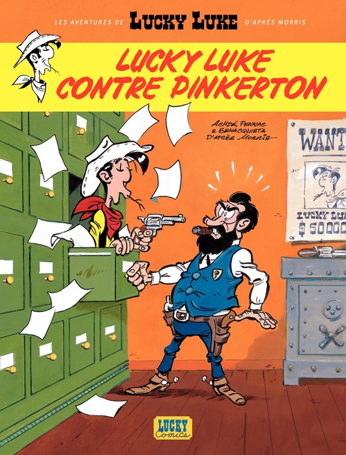 ebook cover of Les aventures de Lucky Luke d'après Morris - Tome 4 - Lucky Luke contre Pinkerton, by Daniel Pennac, Tonino Benacquista, Achdé
