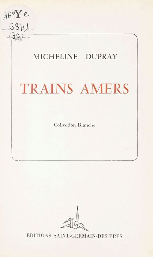 ebook cover of Trains amers, by Micheline Dupray