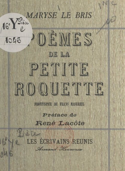 ebook cover of Poèmes de la petite roquette, by Maryse Le Bris