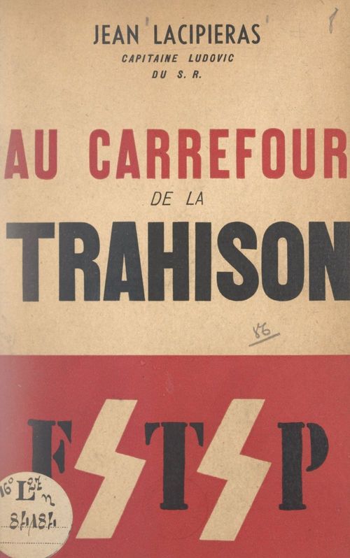 ebook cover of Au carrefour de la trahison, by Jean Lacipieras