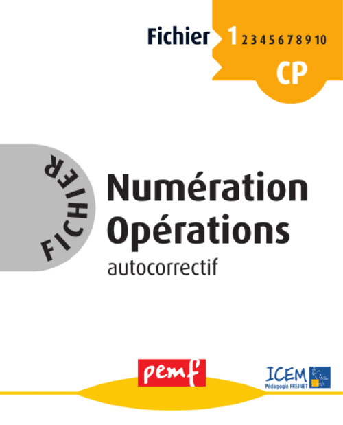 ebook cover of Fichier Numération Opérations 1 pack enseignant (Livret Pédagogique + Fiches Elèves), by Collectif