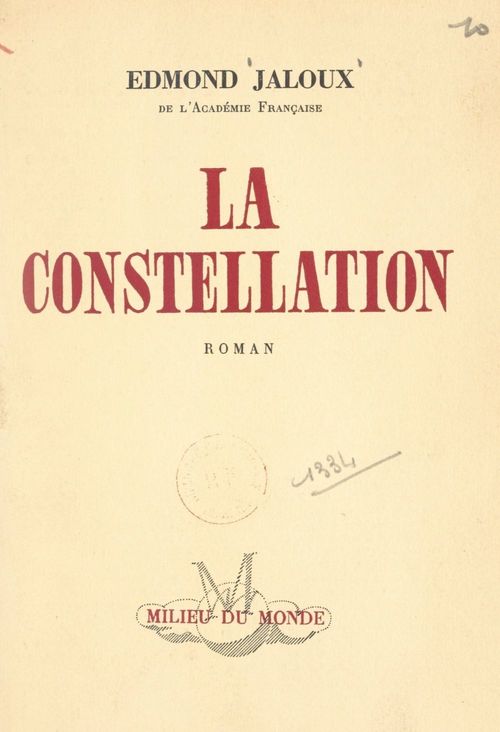 Couverture ebook de La constellation, de Edmond Jaloux