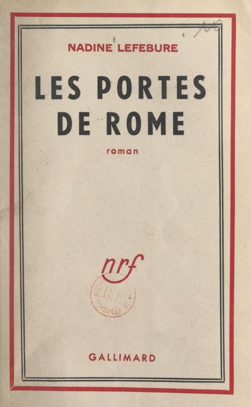 Couverture ebook de Les portes de Rome, de Nadine Lefebure