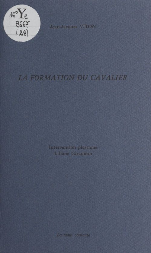 ebook cover of La formation du cavalier, by Jean-Jacques Viton