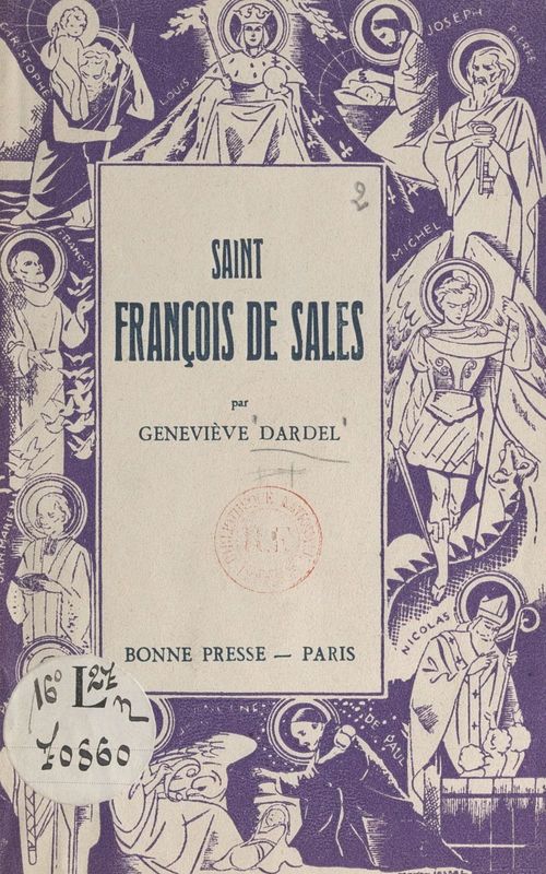 ebook cover of Saint François de Sales, by Genevieve Dardel