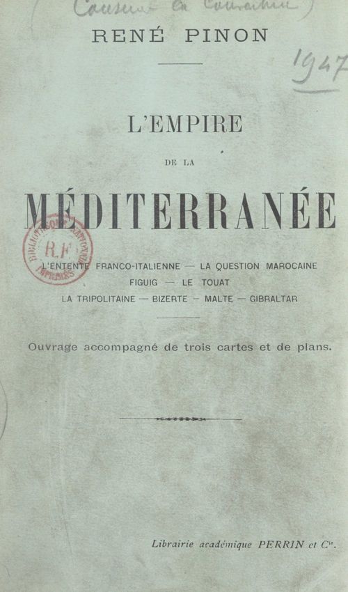 ebook cover of L'empire de la Méditerranée, by Rene Pinon