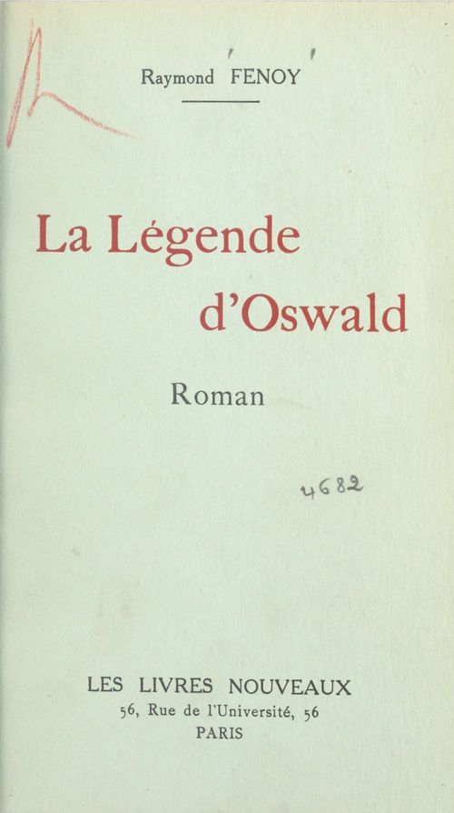 ebook cover of La légende d'Oswald, by Raymond Fenoy