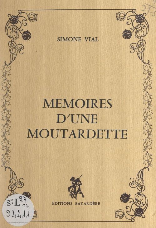 ebook cover of Mémoires d'une moutardette, by Simone Vial