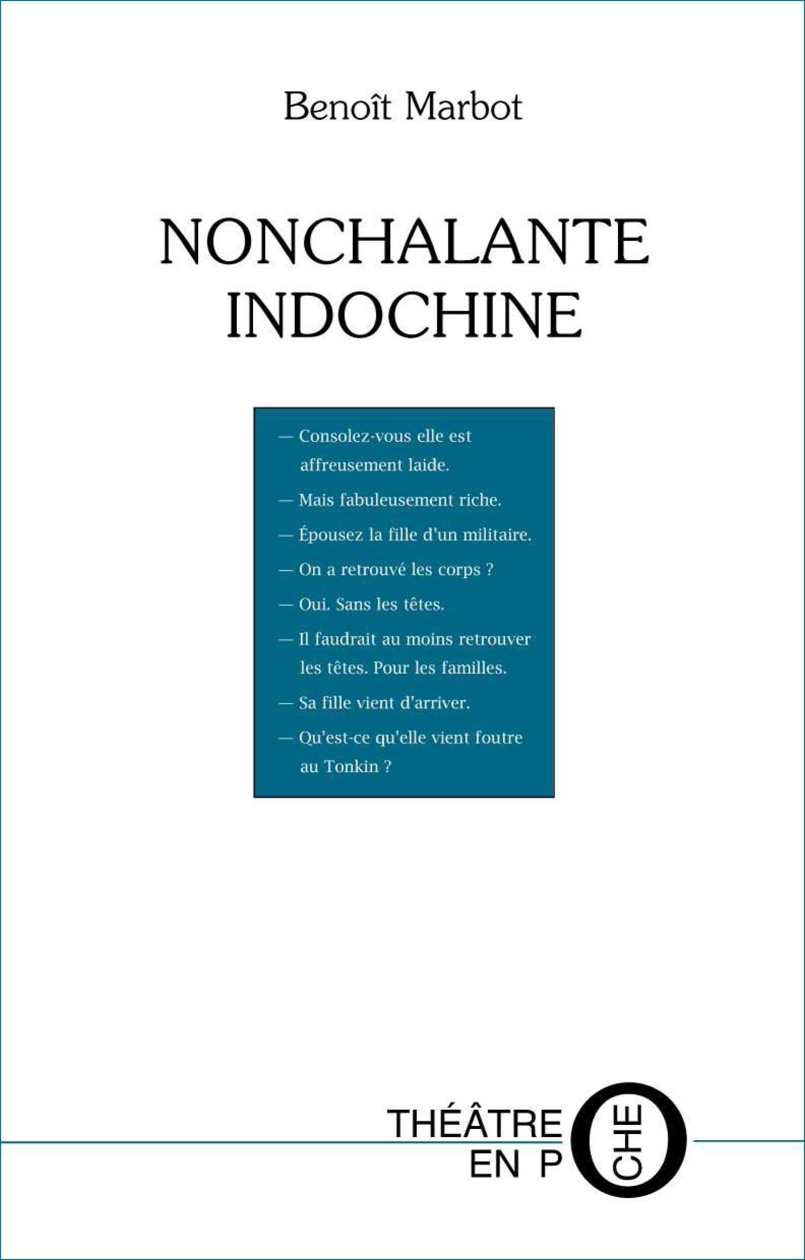 Couverture ebook de Nonchalante Indochine, de Benoît Marbot