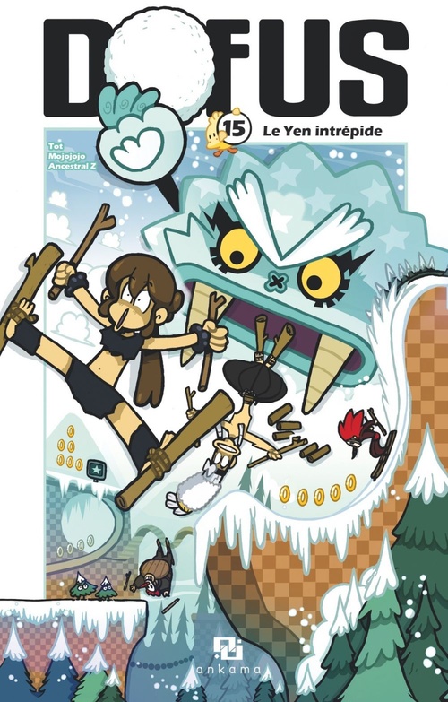 Couverture ebook de Dofus Manga - Tome 15 - Le Yen intrépide, de Tot, Ancestral Z, Brunowaro, Mojojojo
