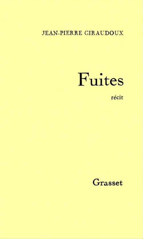 ebook cover of Fuites, by Jean-pierre Giraudoux