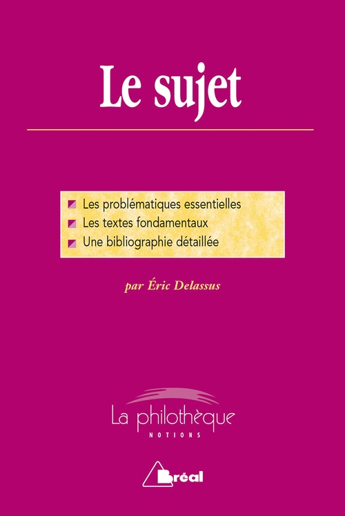 ebook cover of Le sujet, by Éric Delassus