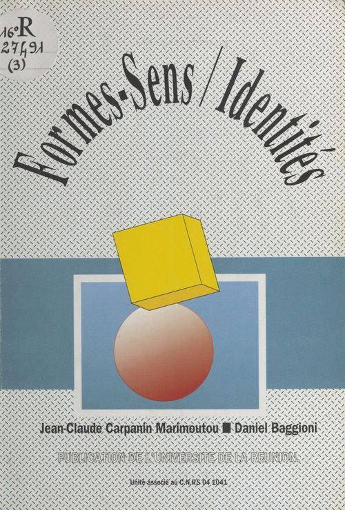 ebook cover of Formes-sens, identités, by Daniel Baggioni, Jean-Claude Carpanin Marimoutou
