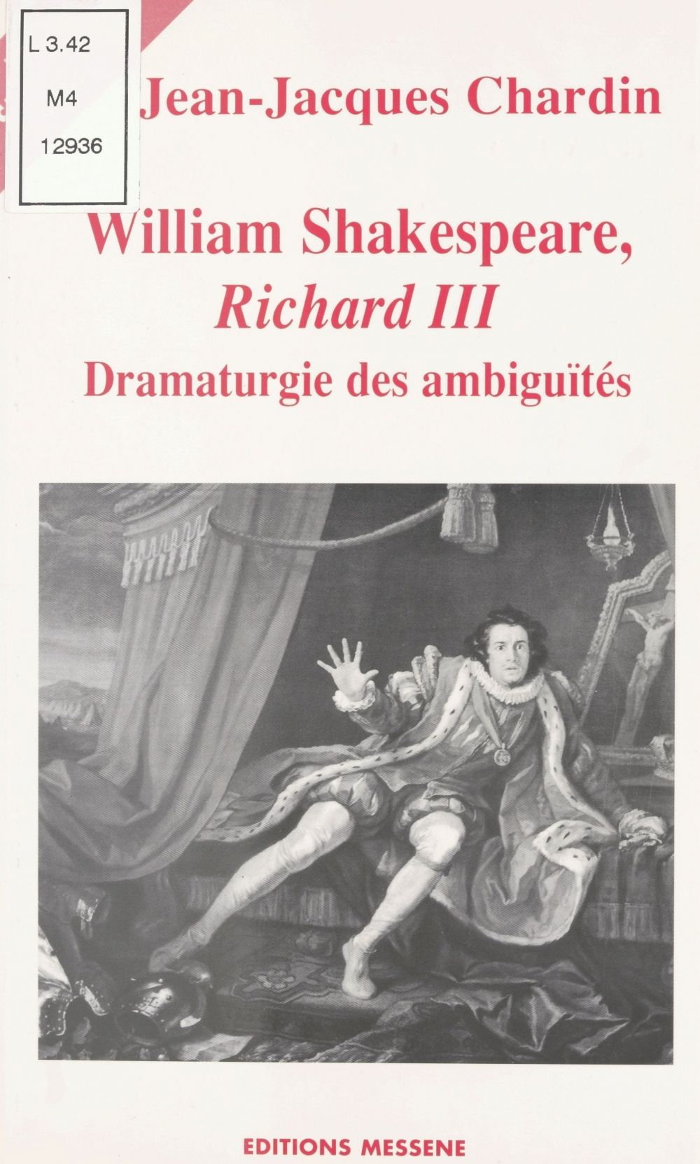 Couverture ebook de William Shakespeare, «Richard III», de Jean-Jacques Charoin