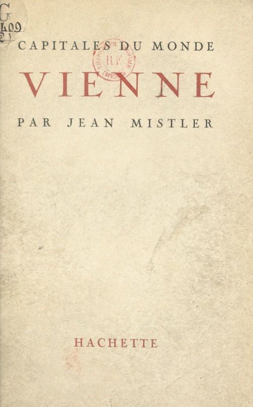 ebook cover of Vienne, by Jean Mistler