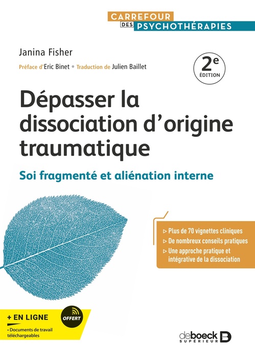 Couverture ebook de Dépasser la dissociation d'origine traumatique, de Janina Fisher