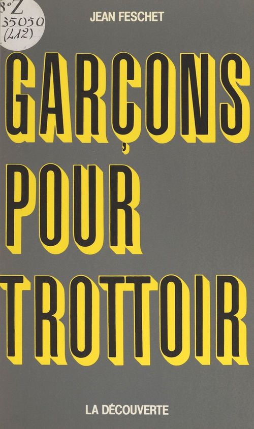 Couverture ebook de Garçons pour trottoir, de Jean Feschet