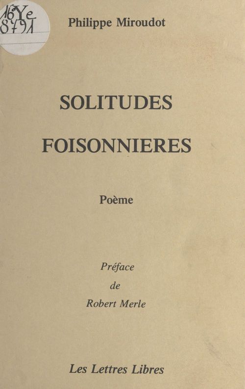 Couverture ebook de Solitudes foisonnières, de Philippe Miroudot