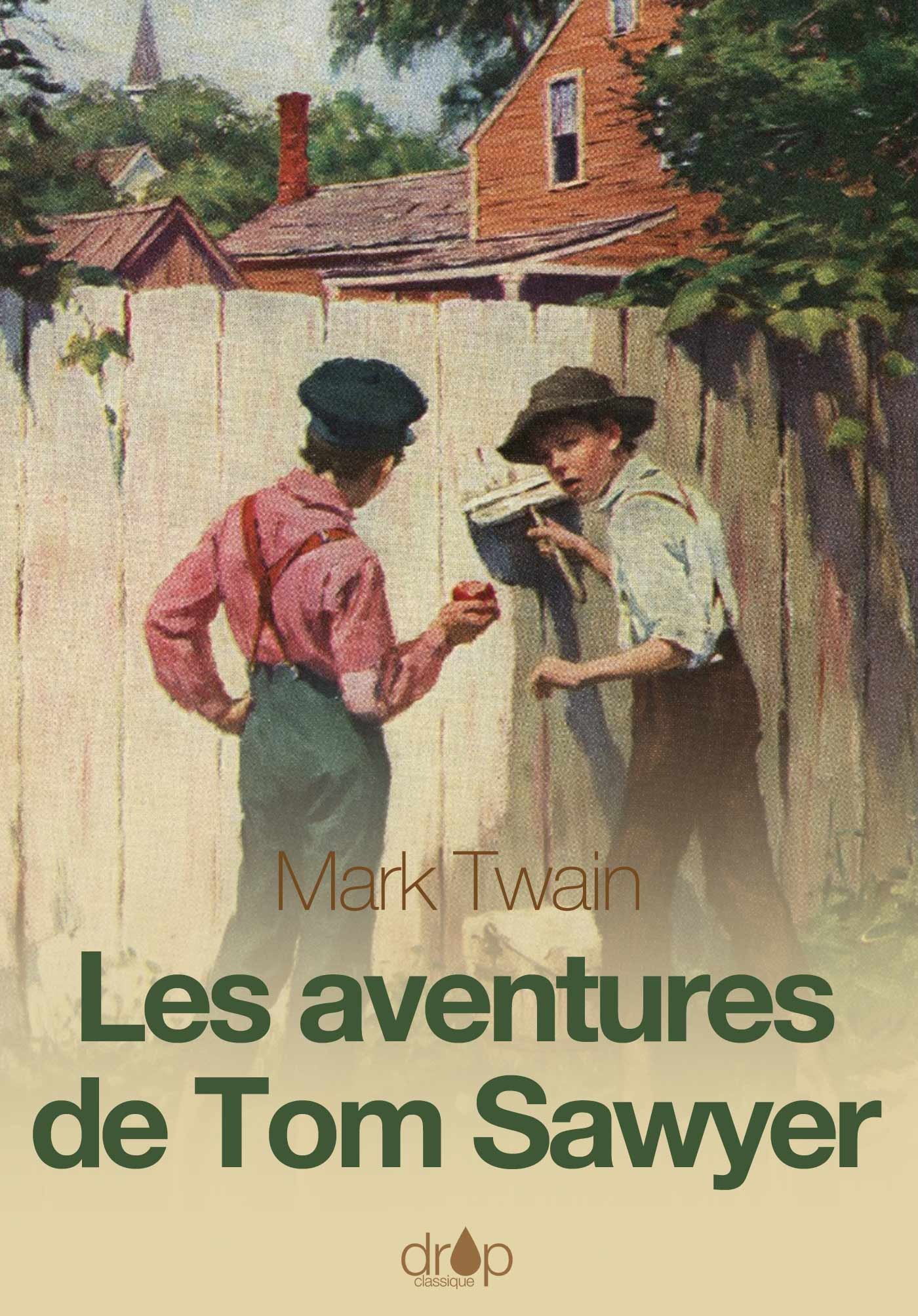 ebook cover of Les aventures de Tom Sawyer, by Mark Twain
