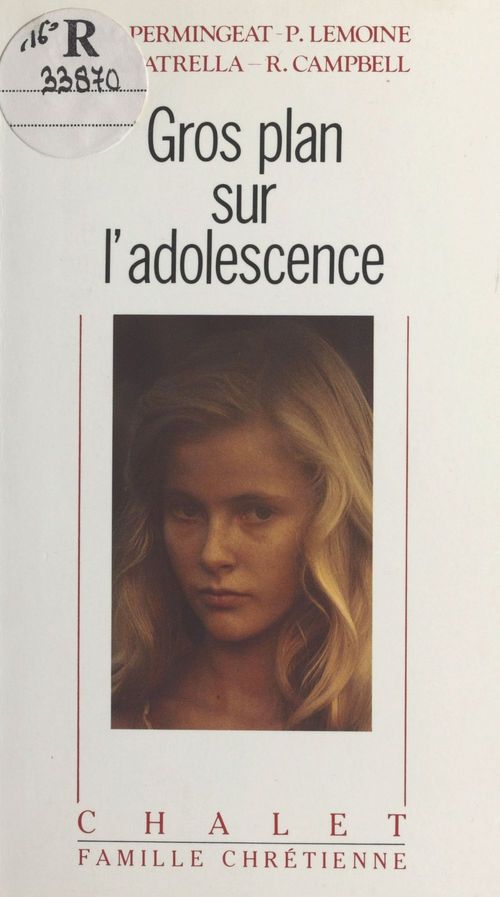 Couverture ebook de Gros plan sur l'adolescence, de Collectif