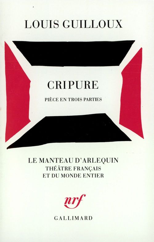 ebook cover of Cripure. Pièce en trois parties, by Guilloux Louis