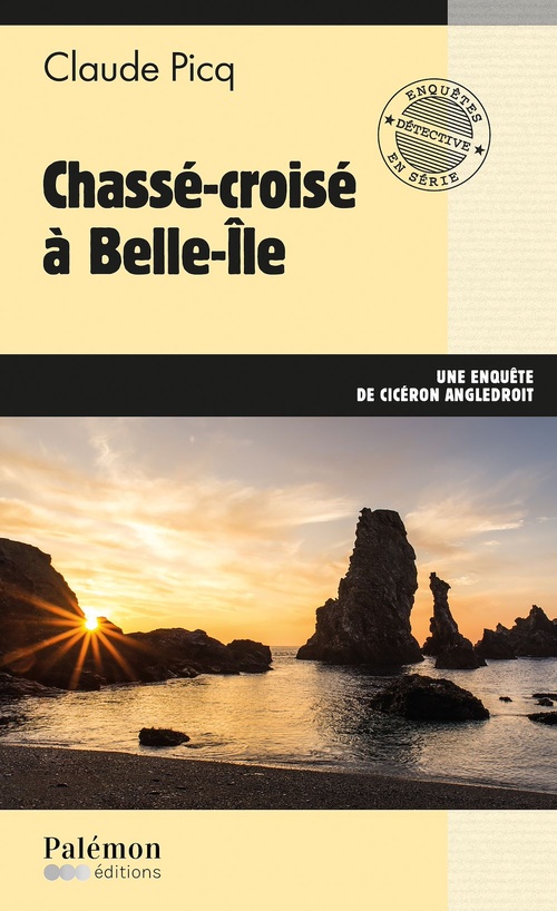Couverture ebook de Chassé-croisé à Belle-Île, de Claude Picq