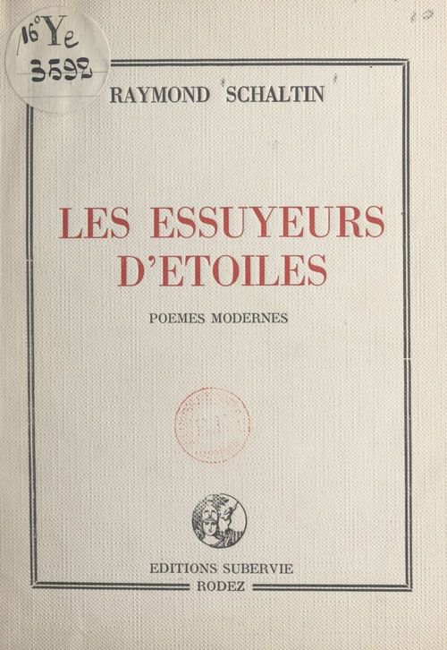 Couverture ebook de Les essuyeurs d'étoiles, de Raymond Schaltin