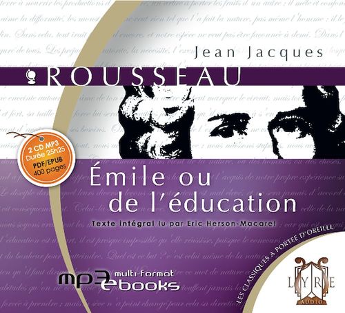 Couverture audiobook de Émile ou de l'éducation, de Jean-Jacques Rousseau