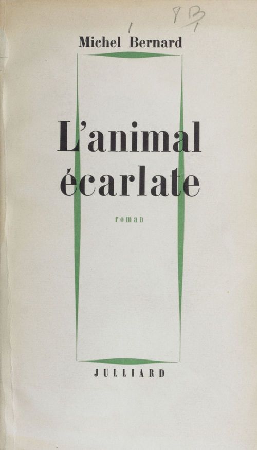 Couverture ebook de L'animal écarlate, de Bernard Michel
