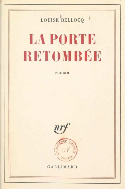 ebook cover of La porte retombée, by Louise Bellocq