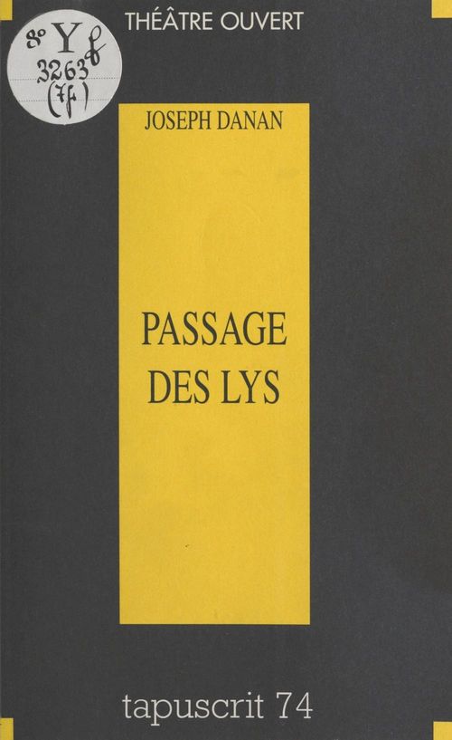 ebook cover of Passage des lys, by Joseph Danan