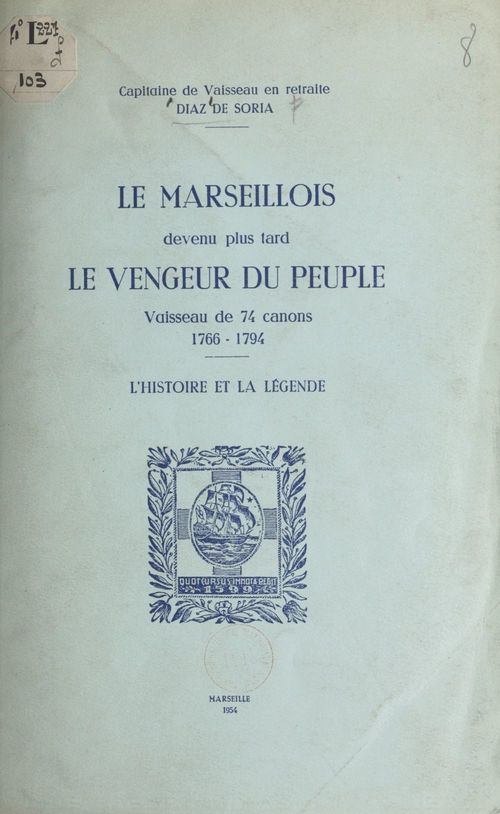 Couverture ebook de Le Marseillois, devenu plus tard le vengeur du peuple, de Ollivier Zabulon Diaz De Soria