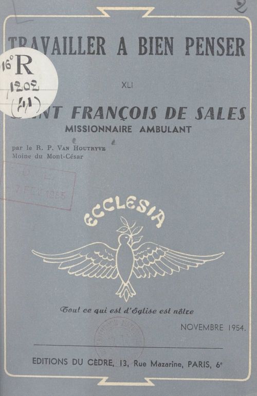 Couverture ebook de Saint François de Sales, de Idesbald Van Houtryve