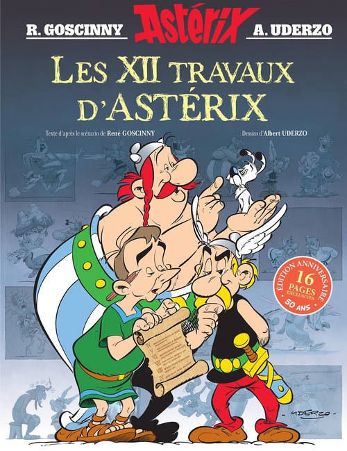 ebook cover of Astérix - Les XII travaux d'Astérix - Édition 50 ans, by René Goscinny, Albert Uderzo
