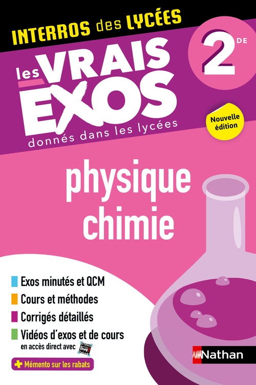 Couverture ebook de Interros des Lycées - Physique Chimie 2de, de Fredéric Masset