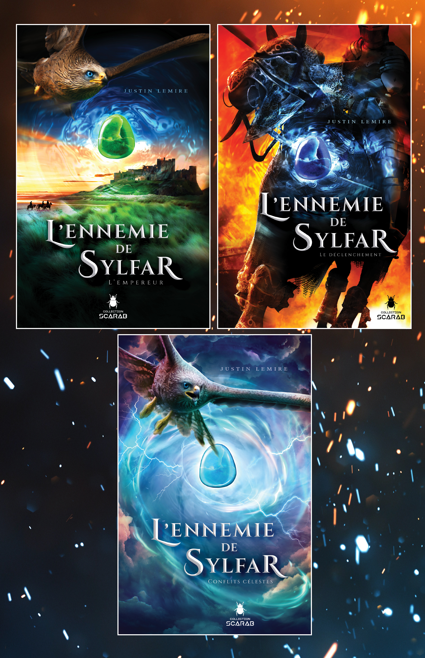 ebook cover of Trilogie L'ennemie de Sylfar, by Justin Lemire