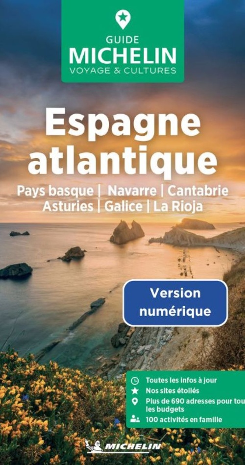 Couverture ebook de Guide Vert Espagne atlantique, de Collectif