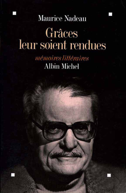 ebook cover of Grâces leur soient rendues, by Maurice Nadeau