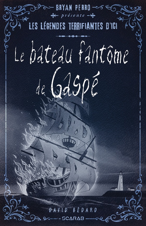 Couverture ebook de Le bateau fantôme de Gaspé, de David Bédard