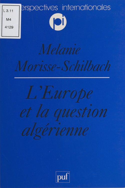 ebook cover of L'Europe et la question algérienne, by Melanie Morisse-Schilbach
