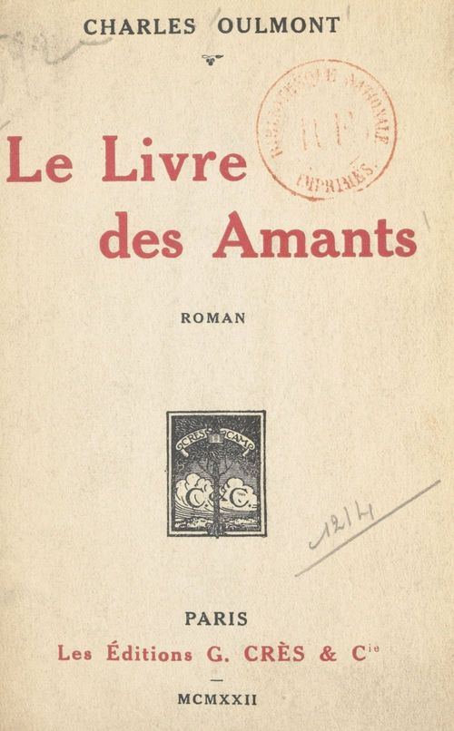 ebook cover of Le livre des amants, by Charles Oulmont