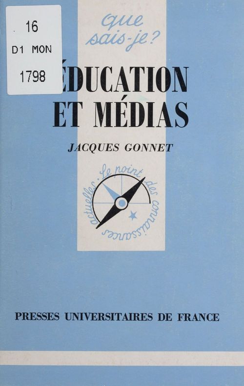 ebook cover of Éducation et médias, by Jacques Gonnet