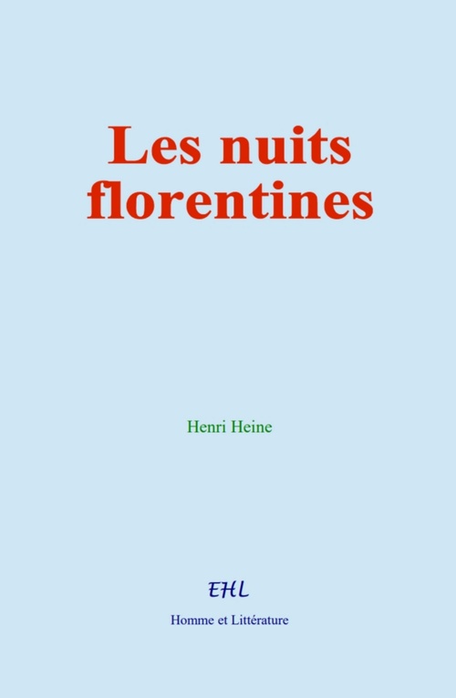 ebook cover of Les nuits florentines, by Henri Heine