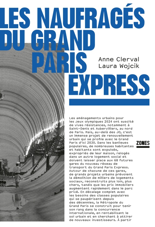 ebook cover of Les naufragés du Grand Paris Express, by Anne Clerval, Laura Wojcik